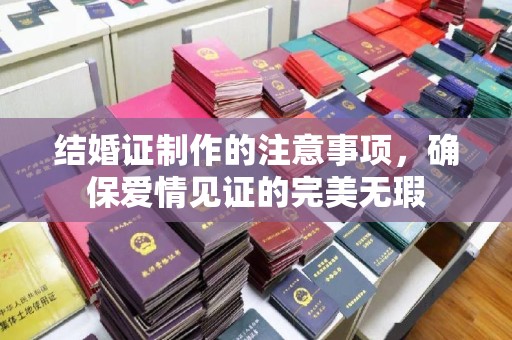 金口河结婚证制作的注意事项，确保爱情见证的完美无瑕